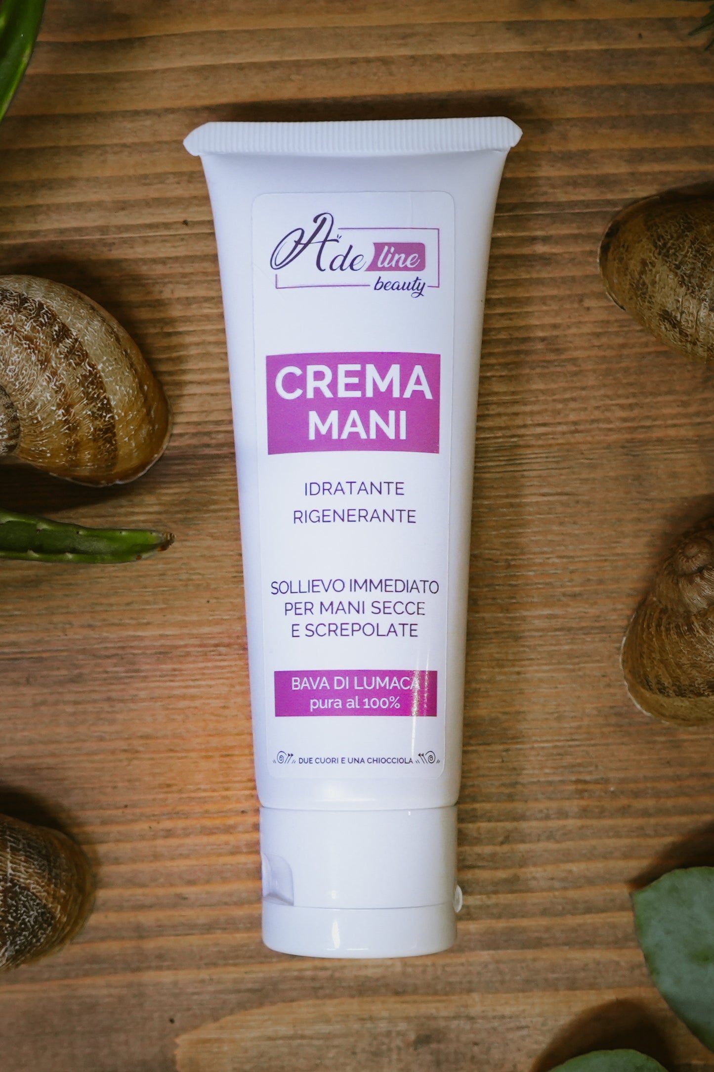 CREMA MANI 75 ml  con il 30% di PURISSIMA BAVA DI LUMACA